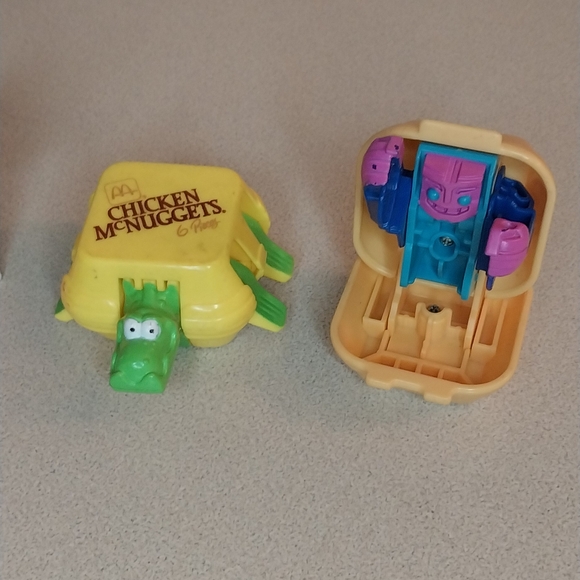 4 McDonald's original changeables transformers set of 4 1980s 1990s toys - Picture 6 of 7